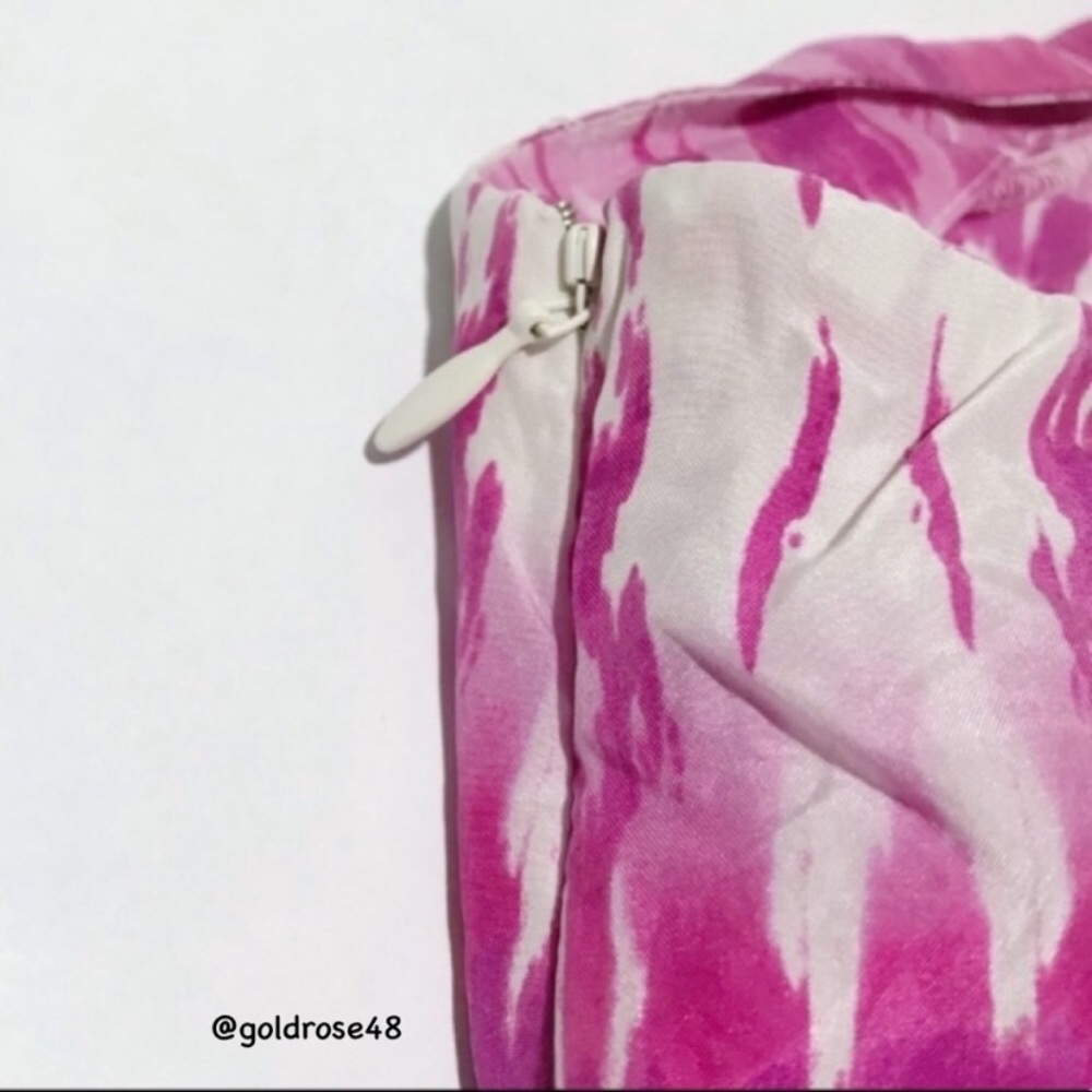 Banana Republic 100% silk hot pink halter top - Picture 5 of 8